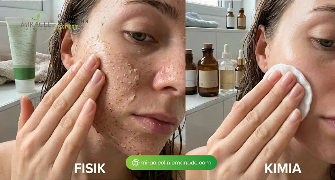 Pilihan Eksfoliasi Fisik vs Kimia